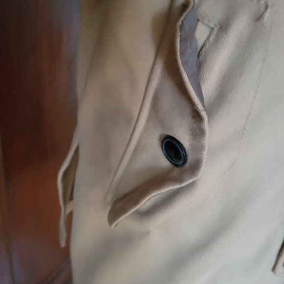 Gap Tan Beige Wool Blend Coat L Sherpa Lining - Picture 11 of 13